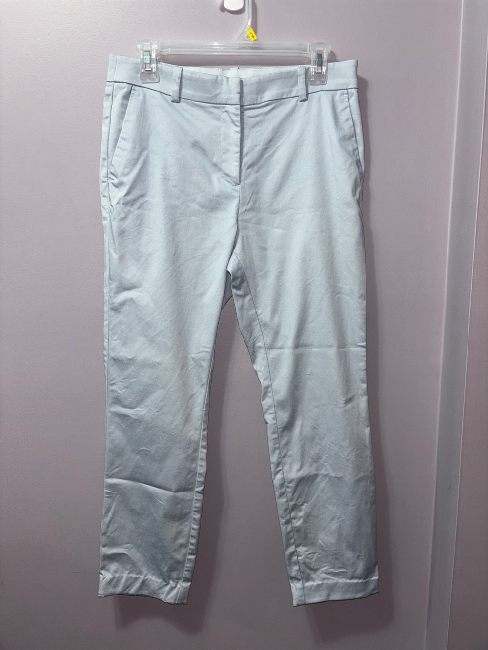H&M Light Blue Tailored Stretch Dress Pant Trousers Size 8